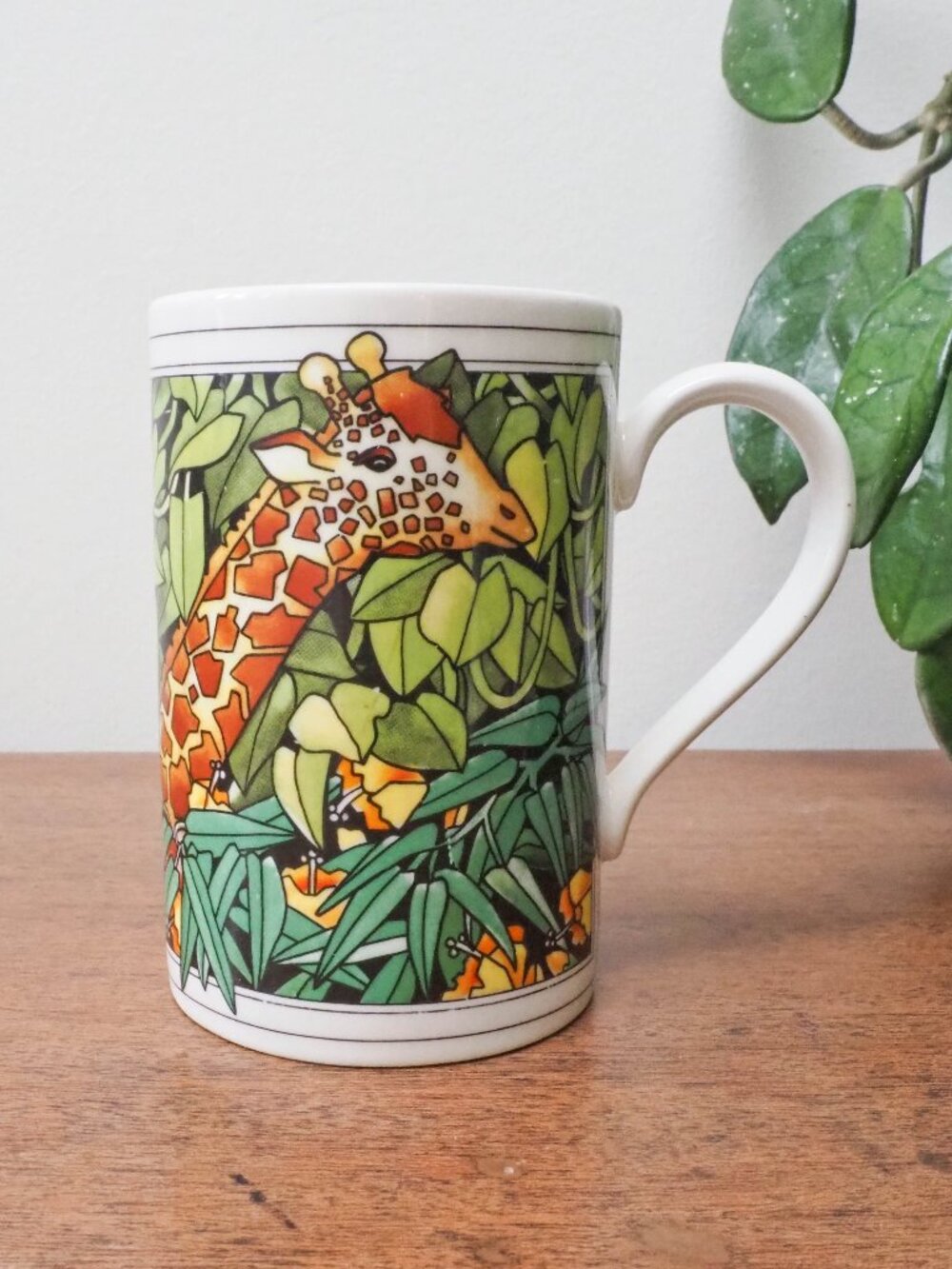 Dunoon Ceramics "Kenya" Mug - Ruth Boden Design - Vintage Giraffe Mug